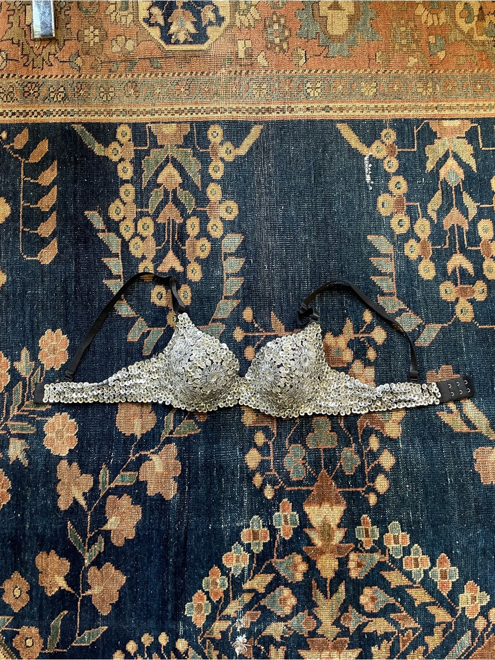Vintage Fully Beaded Sequin Bra